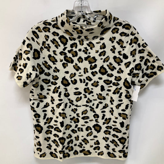 Top Short Sleeve By Field Flower In Animal Print, Size: S