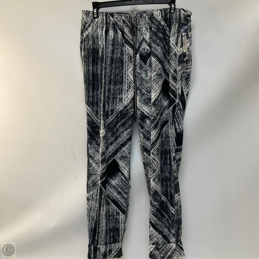 Athletic Pants By Lululemon In Black & White, Size: 8