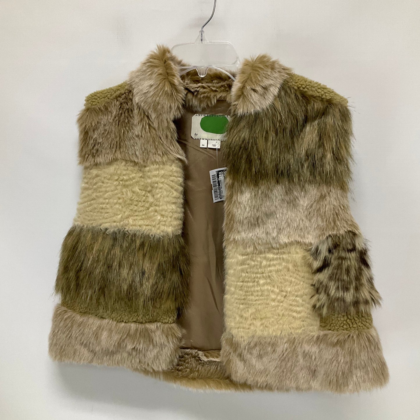 Vest Faux Fur & Sherpa By Anthropologie  Size: Xs