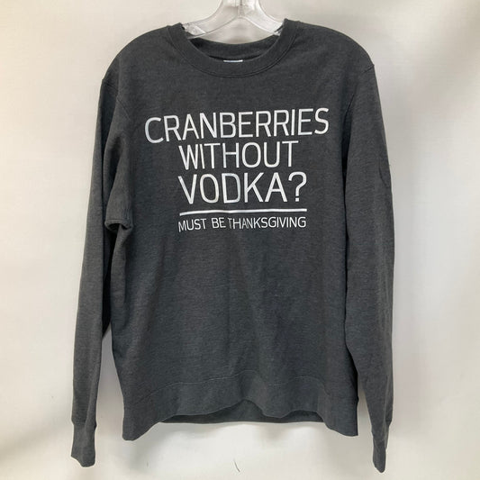 Sweatshirt Crewneck By Cmf In Grey, Size: M