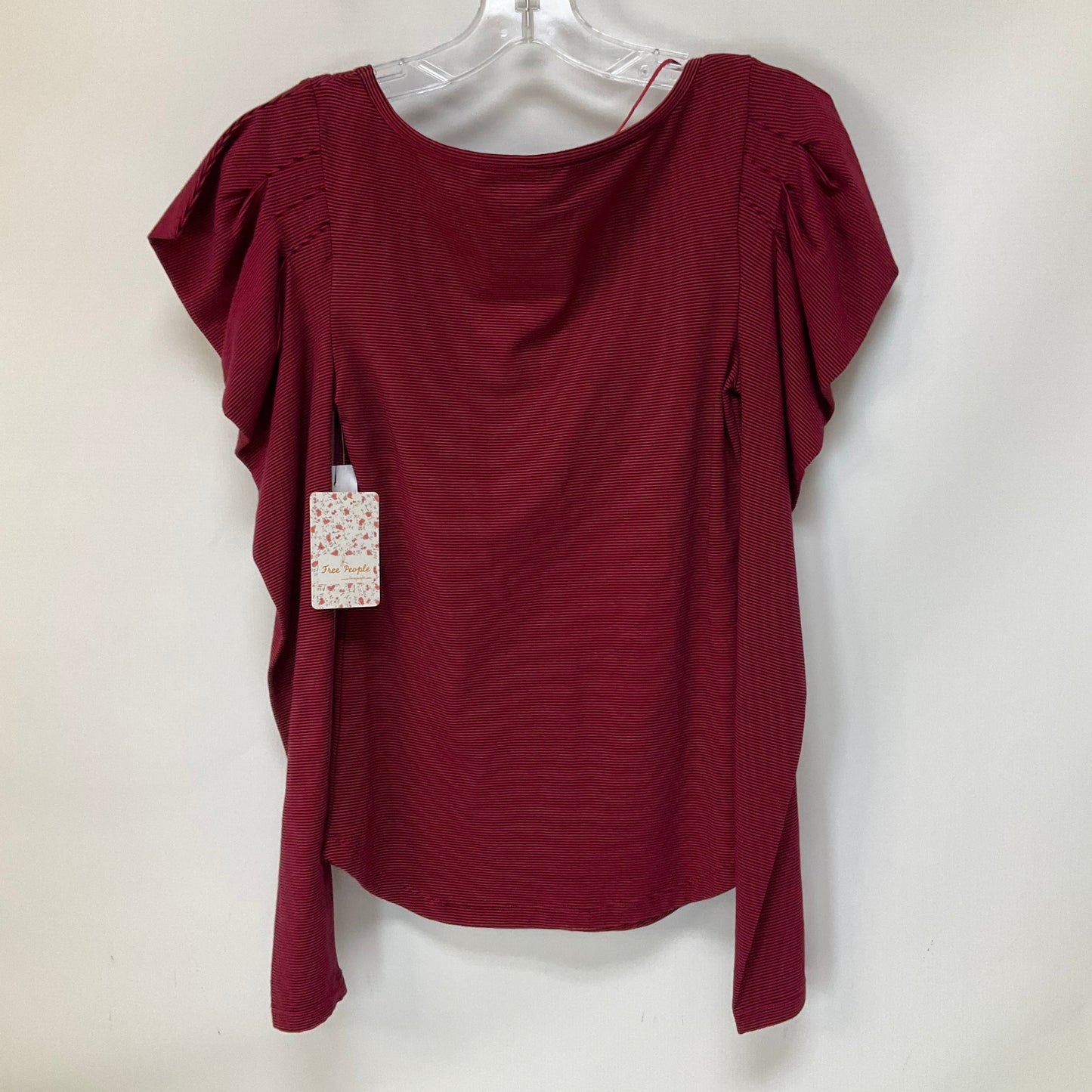 Red Top Long Sleeve Free People, Size S