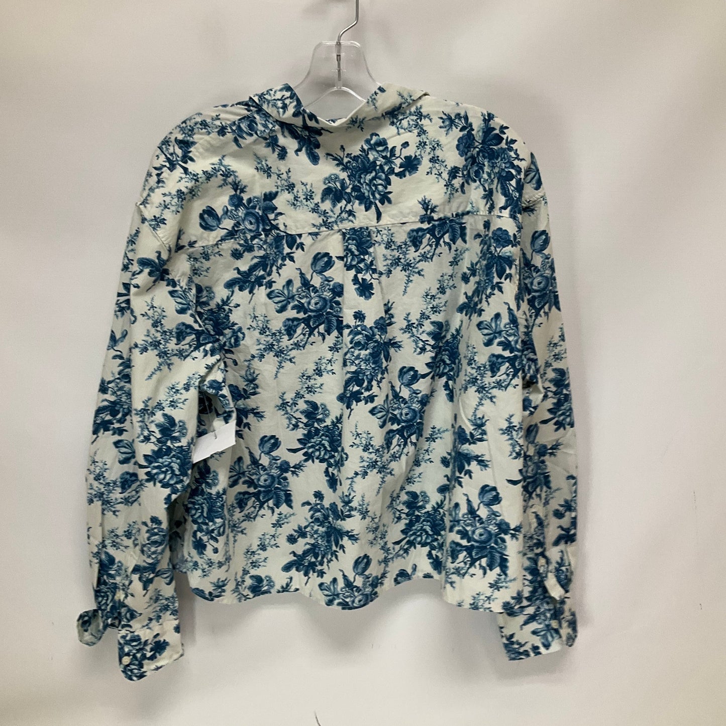 Floral Print Top Long Sleeve Gap, Size L