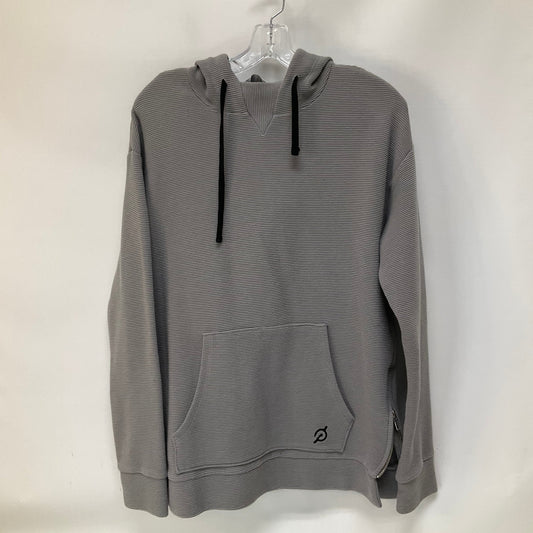 Grey Athletic Top Long Sleeve Hoodie Cmb, Size S