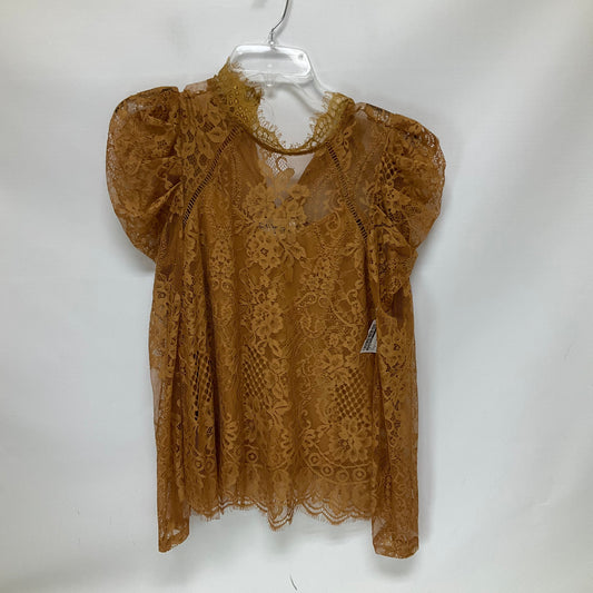 Tan Top Long Sleeve Savanna Jane, Size S