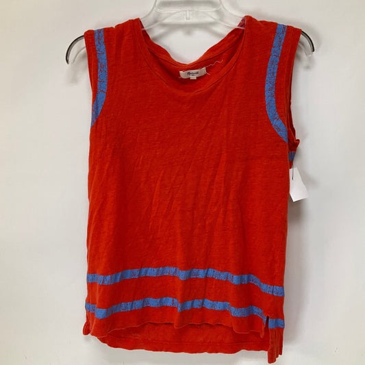 Orange Top Sleeveless Madewell, Size S