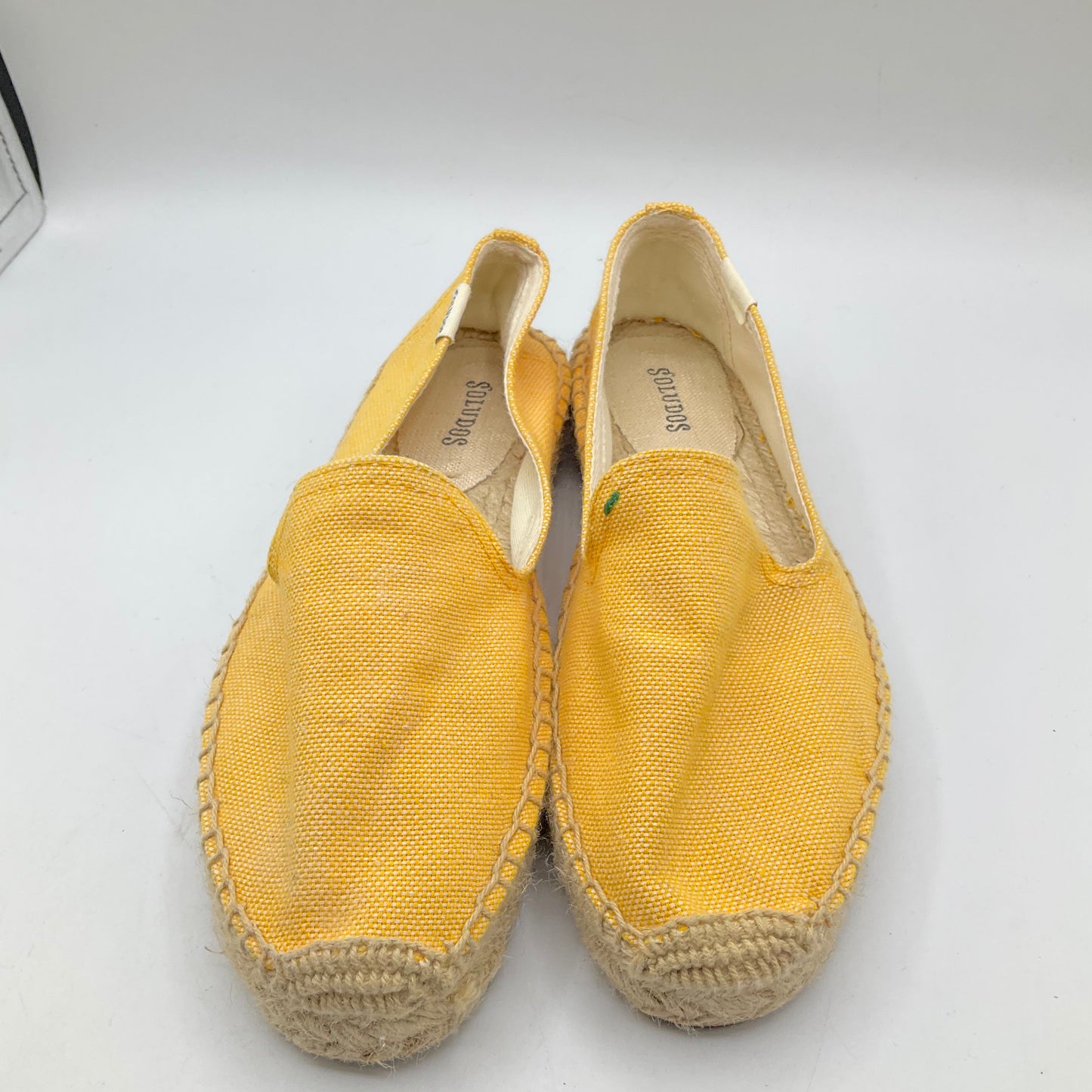 Yellow Shoes Flats Soludos, Size 6.5