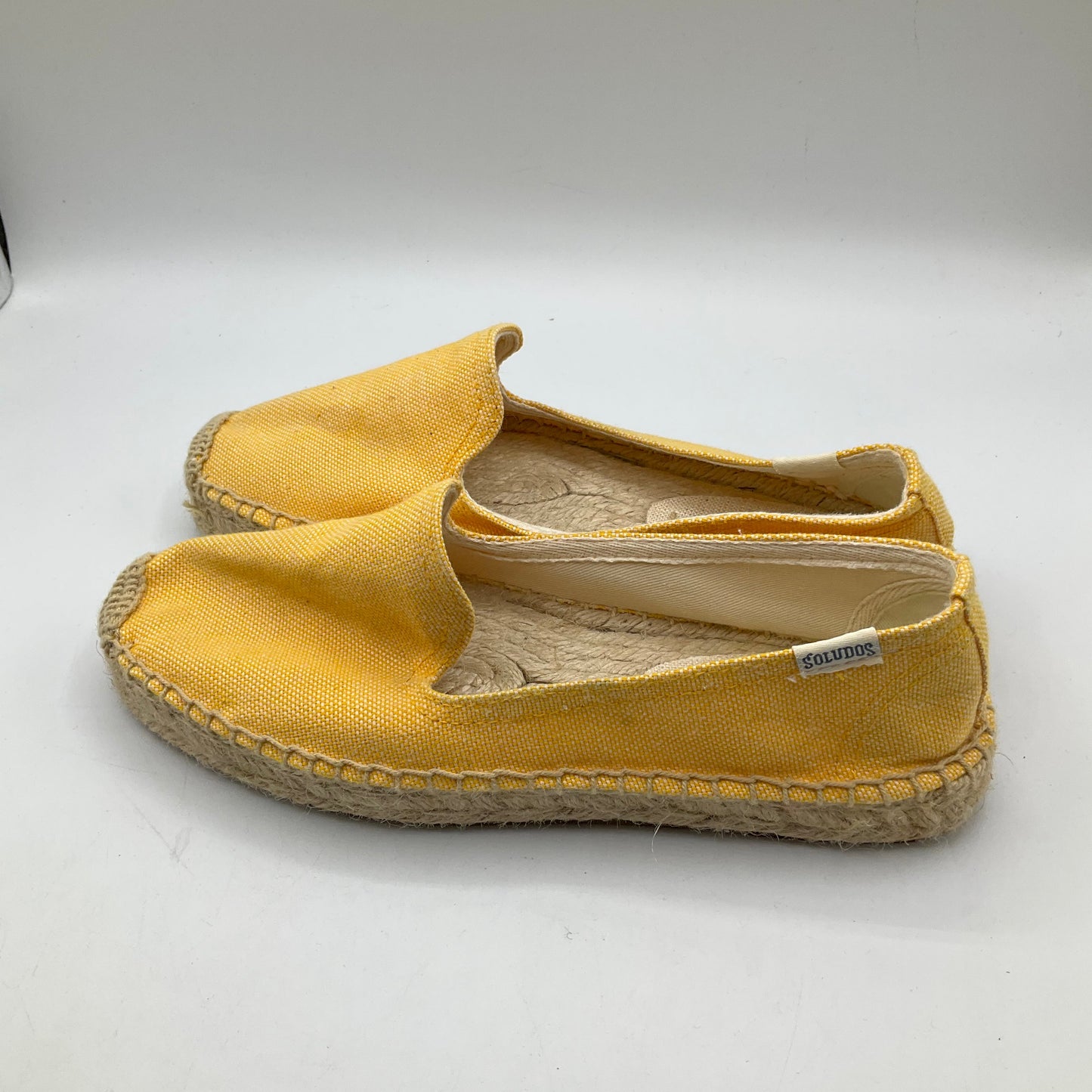 Yellow Shoes Flats Soludos, Size 6.5