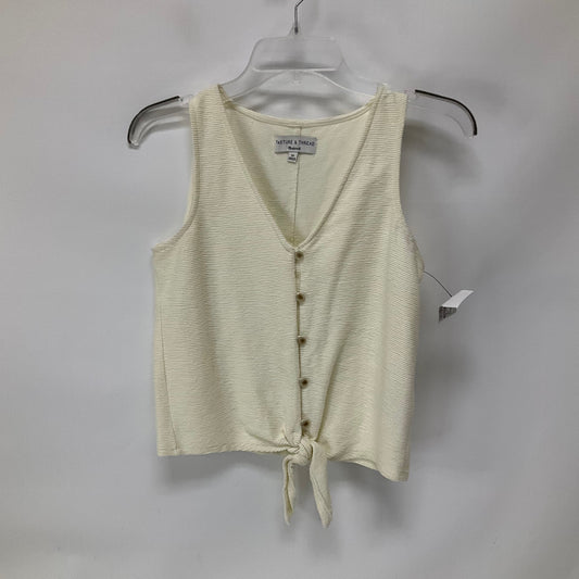 Cream Top Sleeveless Madewell, Size Xs