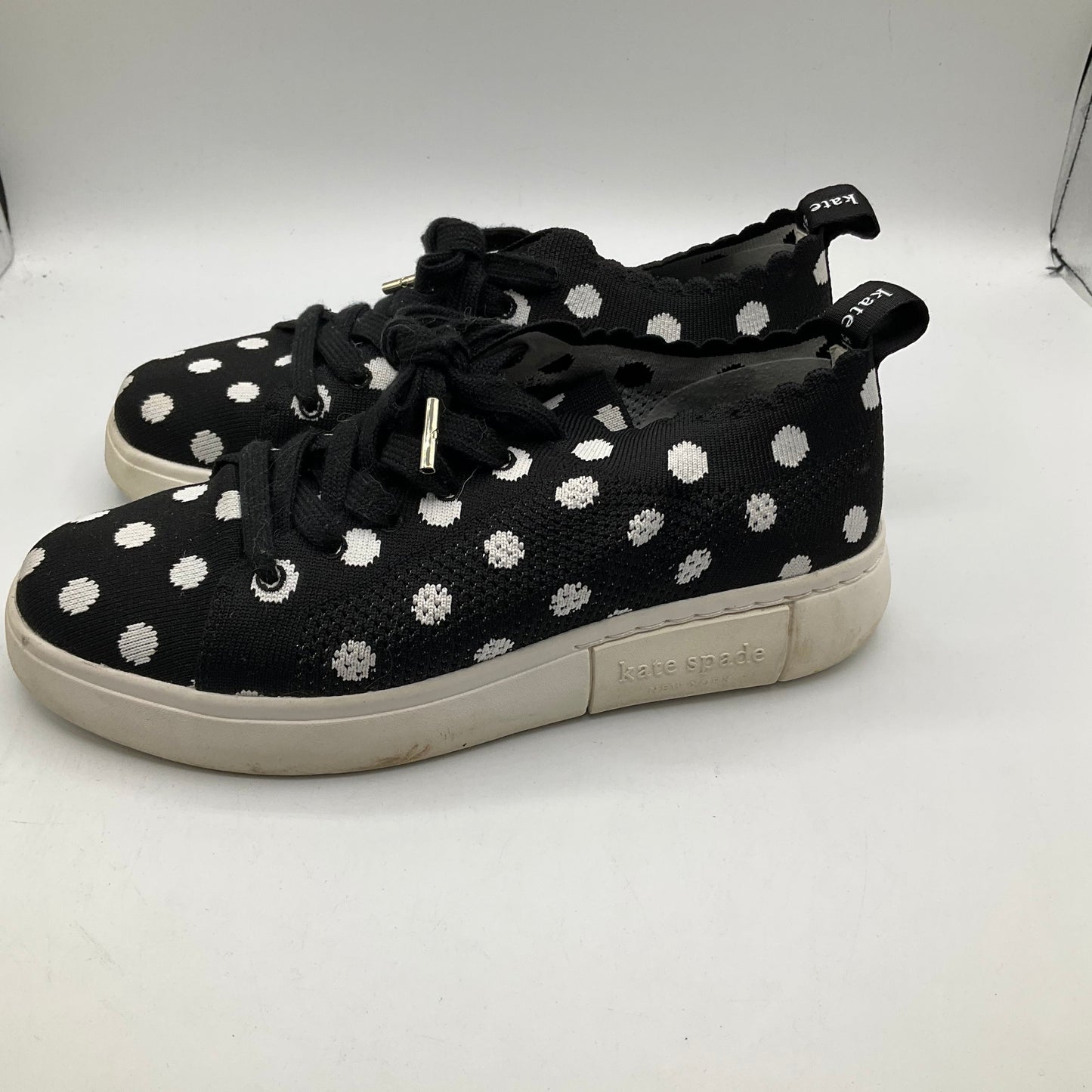 Polkadot Pattern Shoes Sneakers Kate Spade, Size 6.5