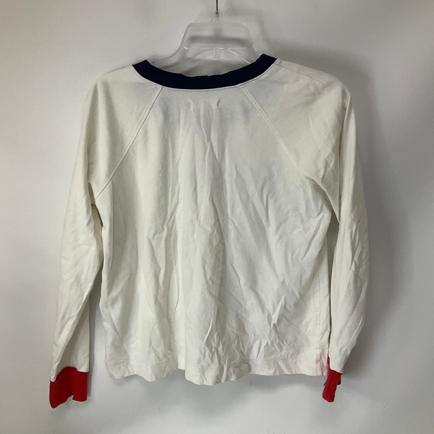 Top Long Sleeve By Madewell In White, Size: M