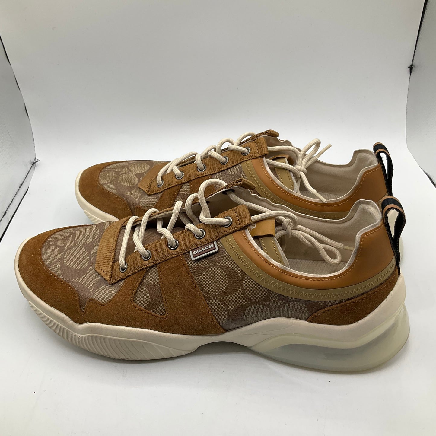 Shoes Sneakers By Coach In Brown, Size: 14.5