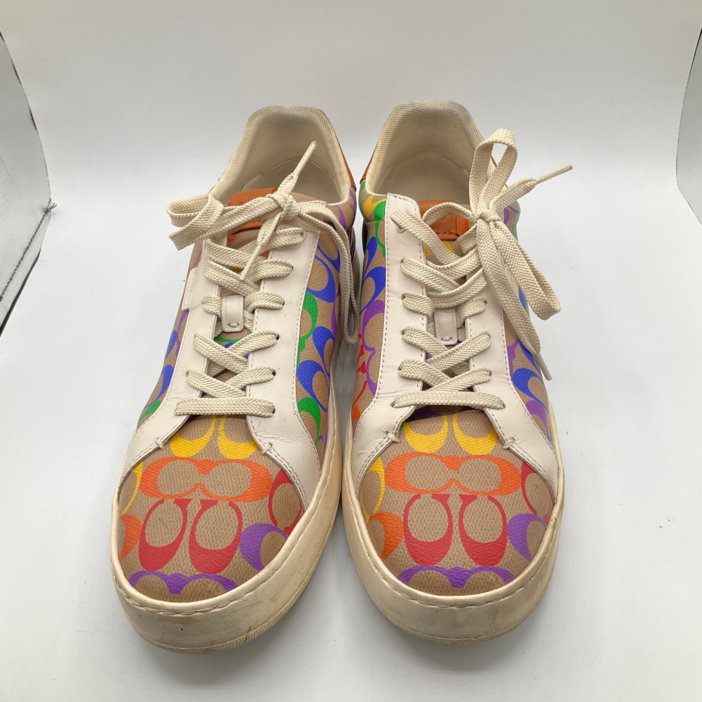 Shoes Sneakers By Coach In Rainbow Print, Size: 13