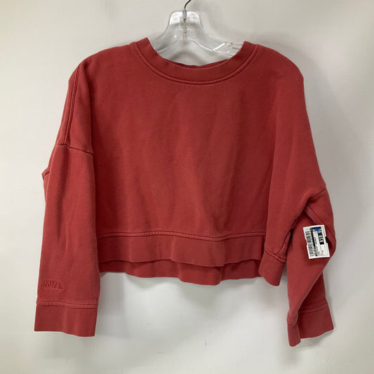 Sweatshirt Crewneck By Madewell In Pink, Size: M