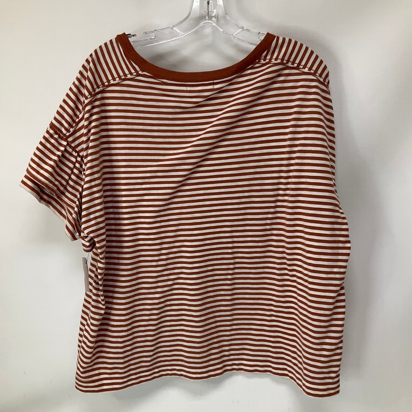 Top Short Sleeve By Madewell In Striped Pattern, Size: Xl