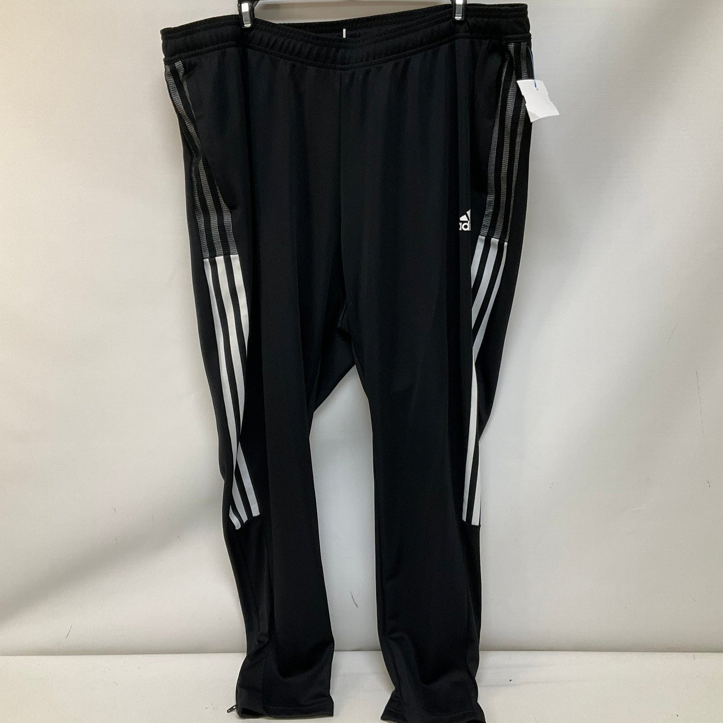 Athletic Pants By Adidas In Black & White, Size: 2x