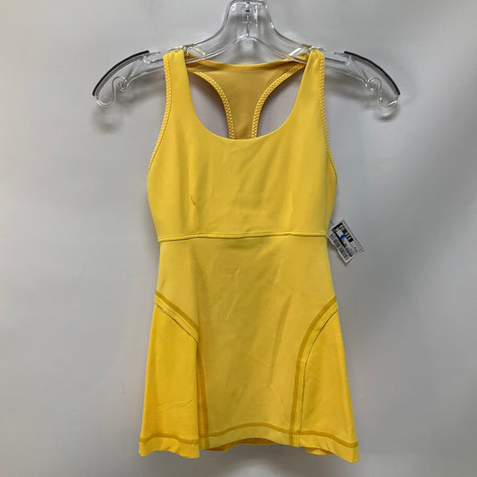 Athletic Tank Top By Lululemon In Yellow, Size: 4