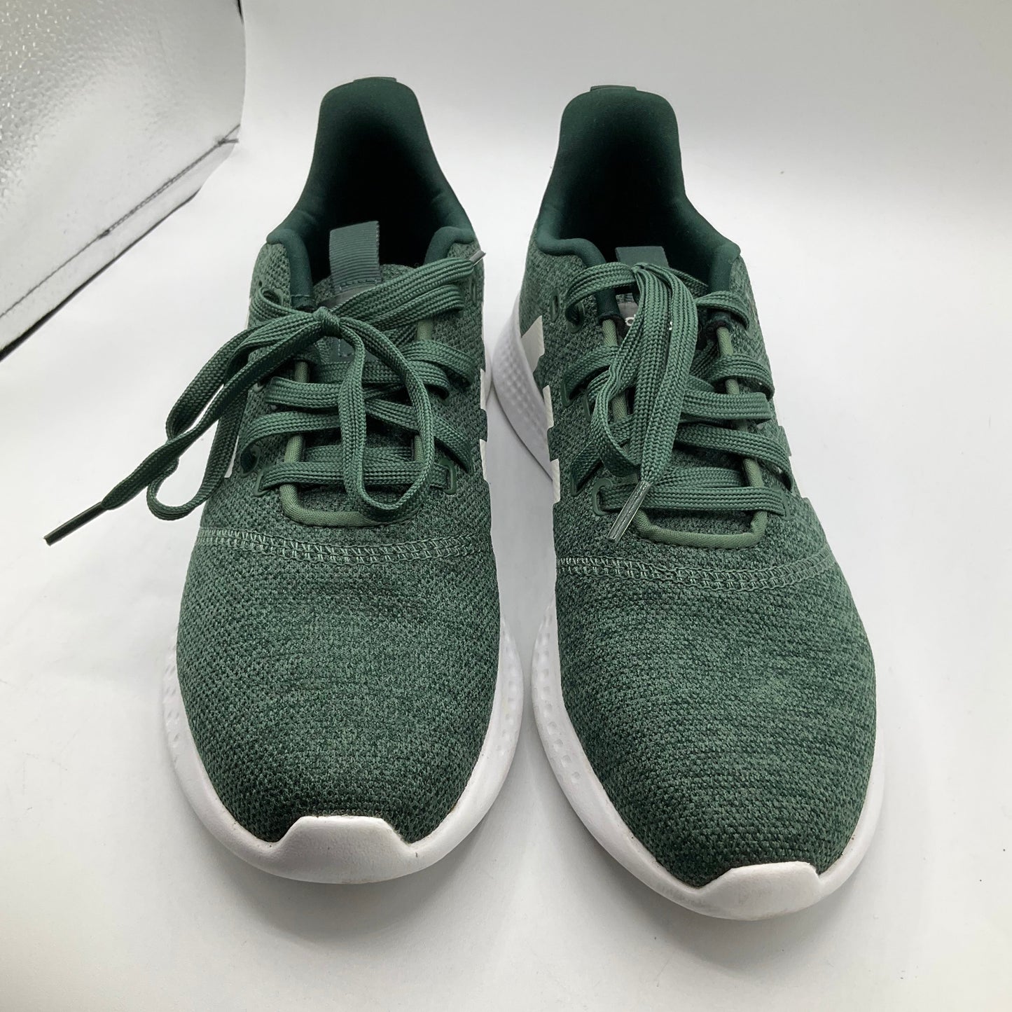 Shoes Sneakers By Adidas In Green & White, Size: 9