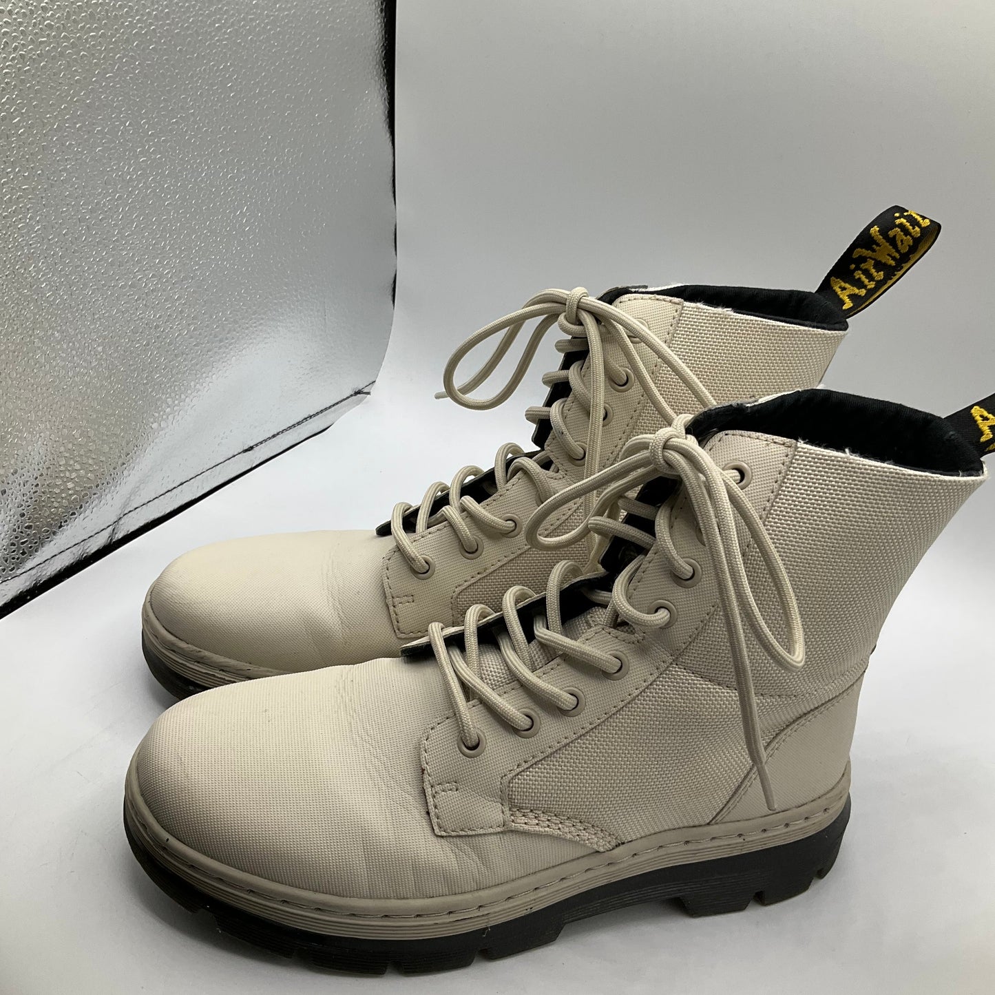 Boots Combat By Dr Martens In Cream, Size: 8