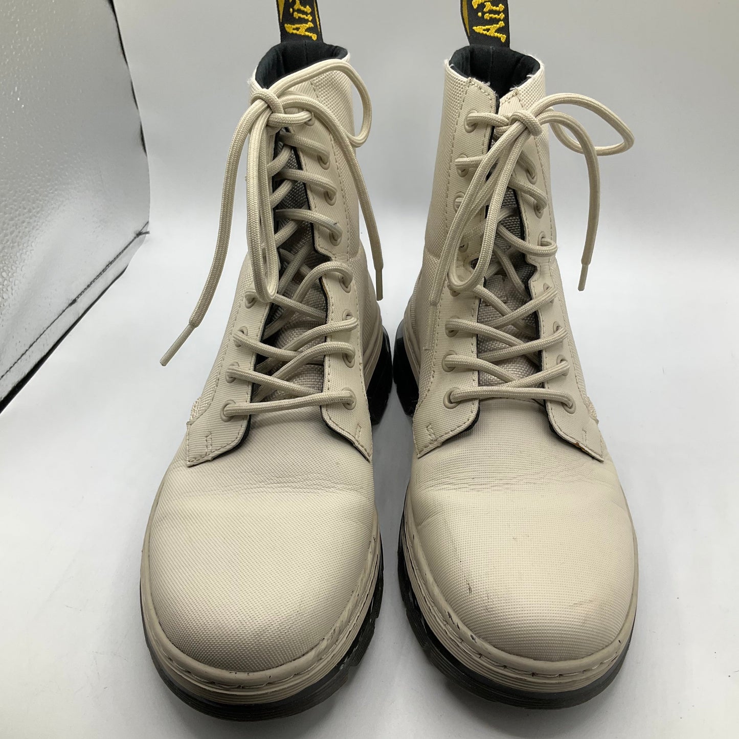 Boots Combat By Dr Martens In Cream, Size: 8