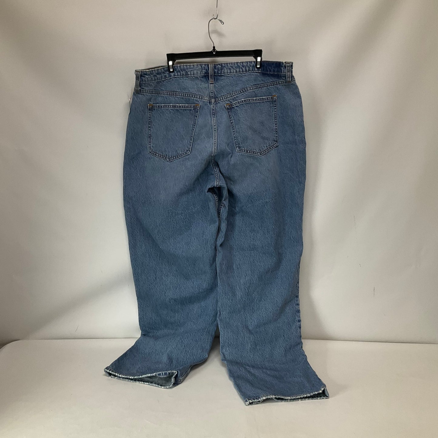 Jeans Wide Leg By Abercrombie And Fitch In Blue Denim, Size: 18