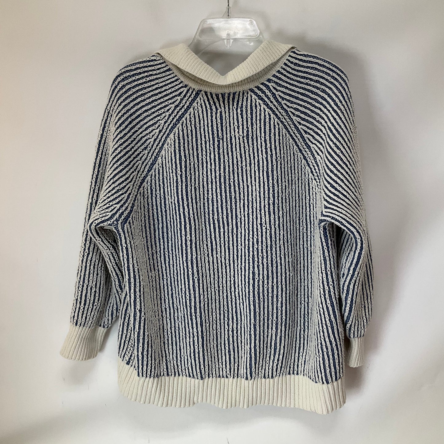 Sweater By Aerie In Blue & White, Size: M