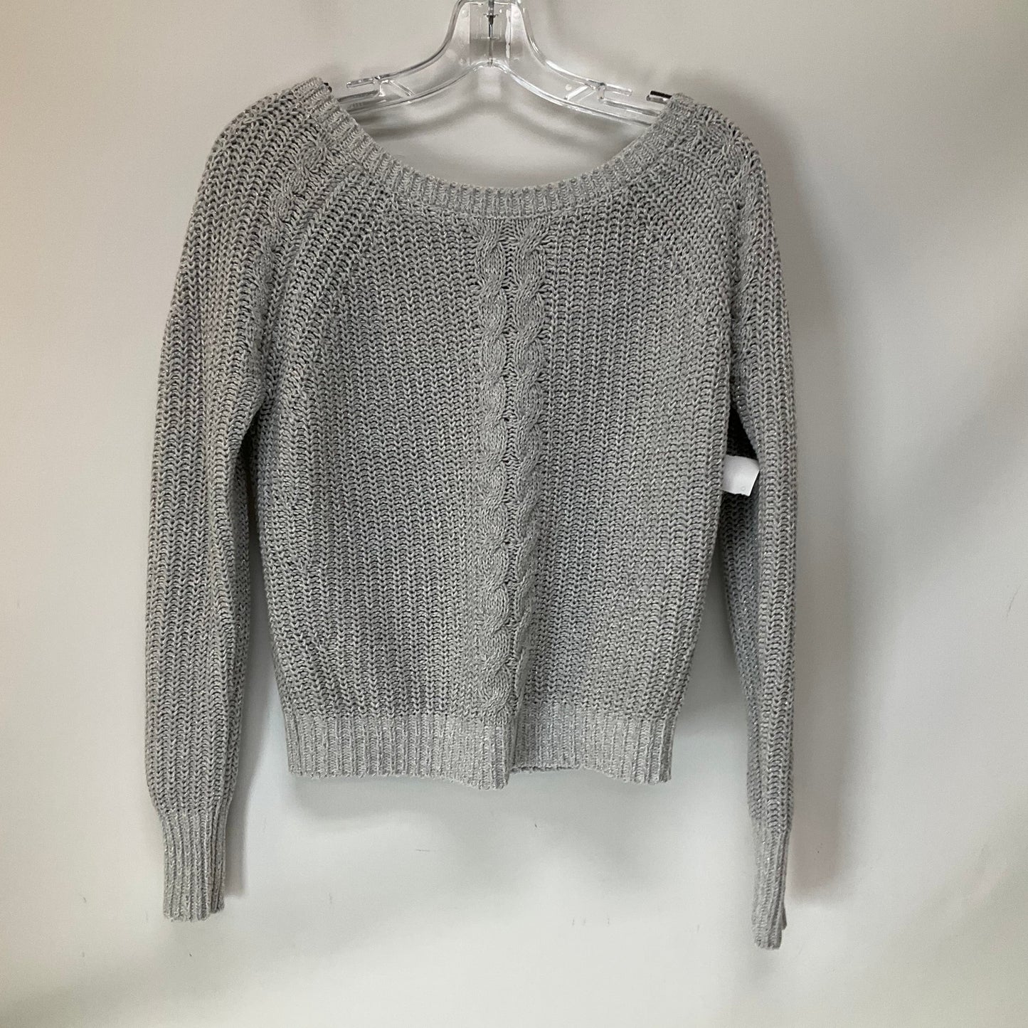 Sweater By Abercrombie And Fitch In Silver, Size: S