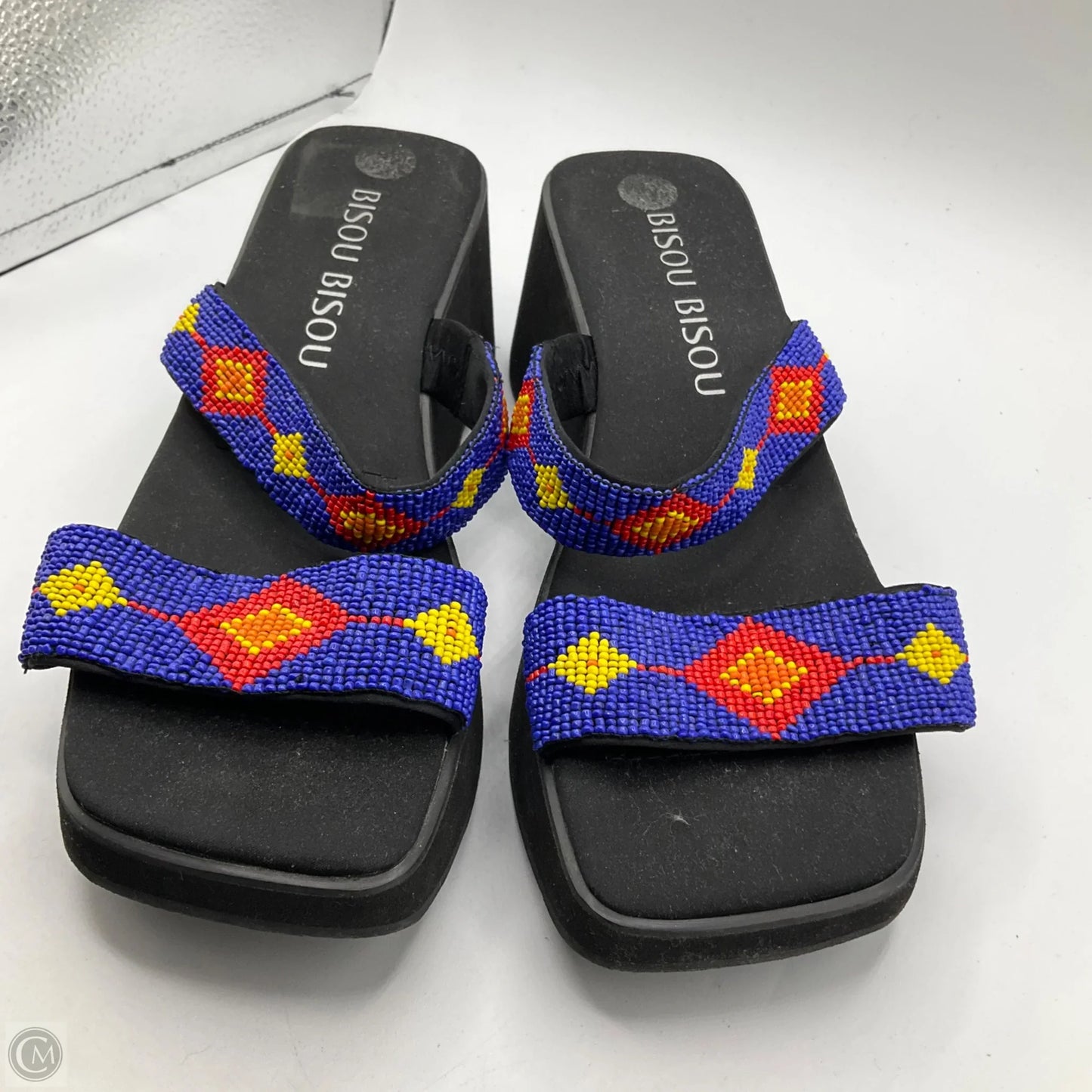 Sandals Heels Platform By Bisou Bisou In Black, Size: 9