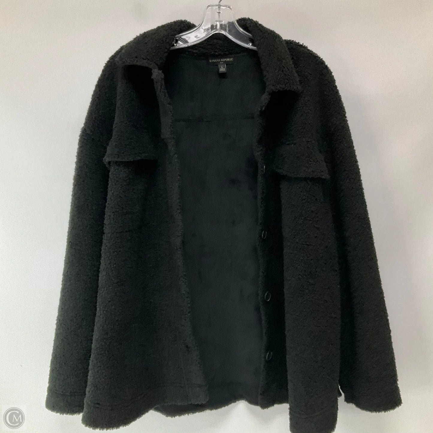 Jacket Fleece By Banana Republic In Black, Size: L