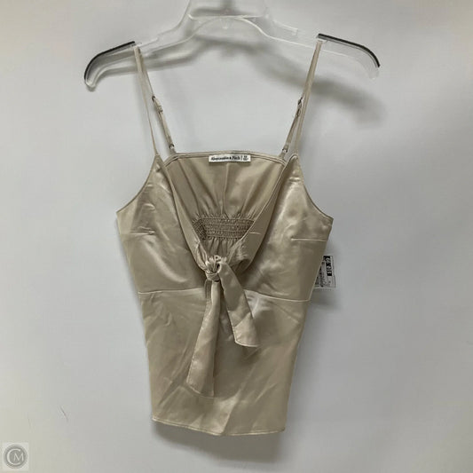 Top Sleeveless By Abercrombie And Fitch In Beige, Size: Xs