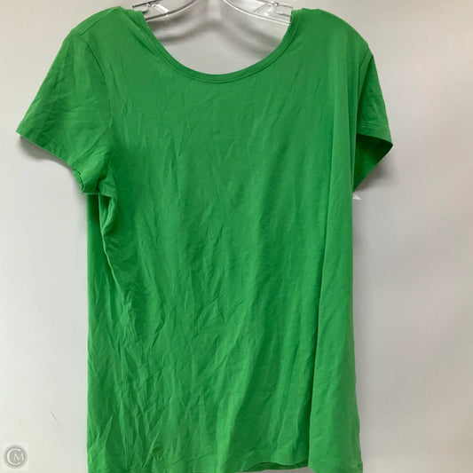 Top Short Sleeve Designer By Lilly Pulitzer In Green, Size: L