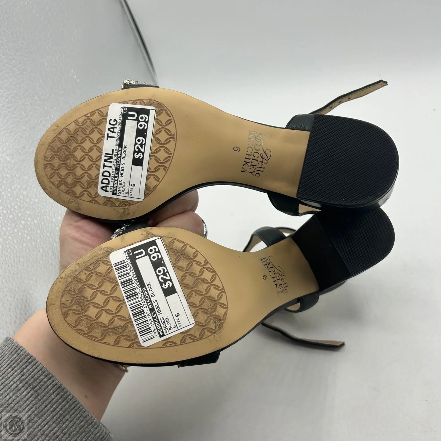 Shoes Heels Block By Badgley Mischka In Black, Size: 6