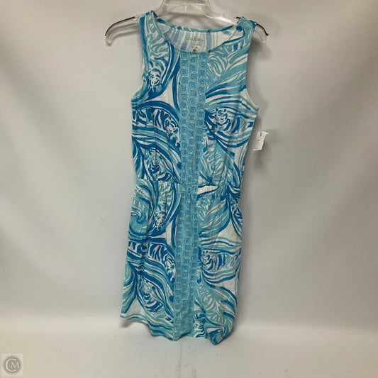 Dress Designer By Lilly Pulitzer In Blue & White, Size: Xs