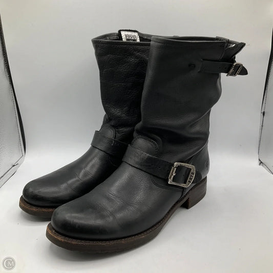 Boots Designer By Frye In Black, Size: 9.5