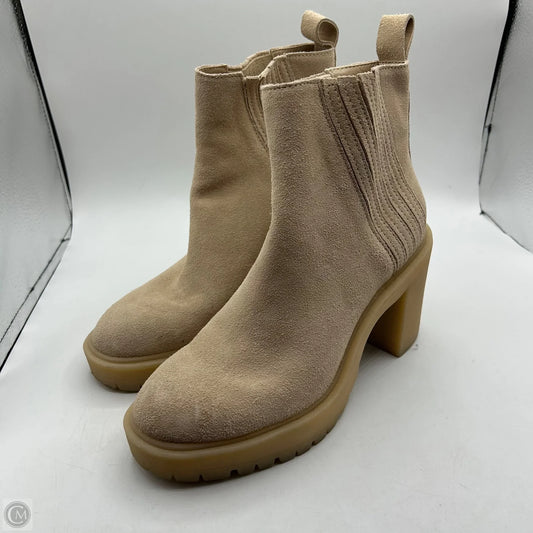 Boots Ankle Heels By Dolce Vita In Tan, Size: 8