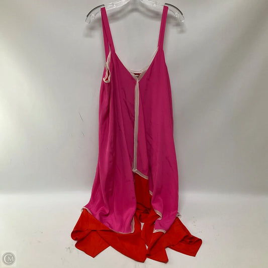 Dress Designer By Diane Von Furstenberg In Pink & Red, Size: L
