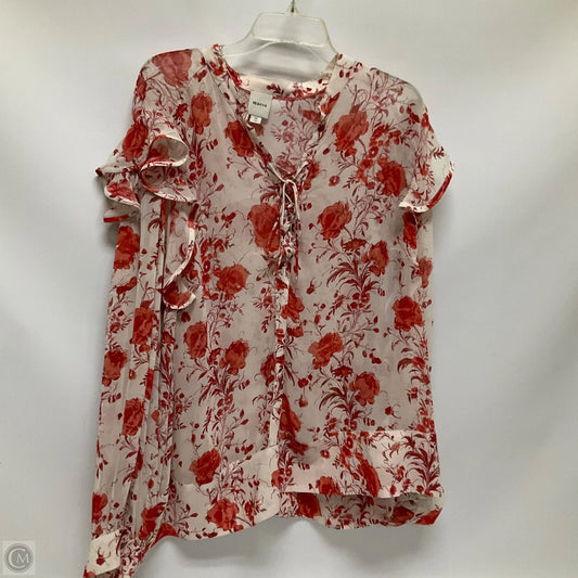 Top Long Sleeve By Maeve In Floral Print, Size: 3x