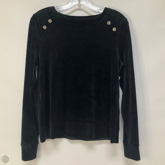 Top Long Sleeve Designer By Lilly Pulitzer In Black, Size: S