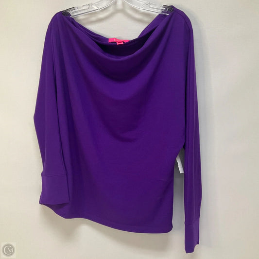 Top Long Sleeve Designer By Lilly Pulitzer In Purple, Size: L