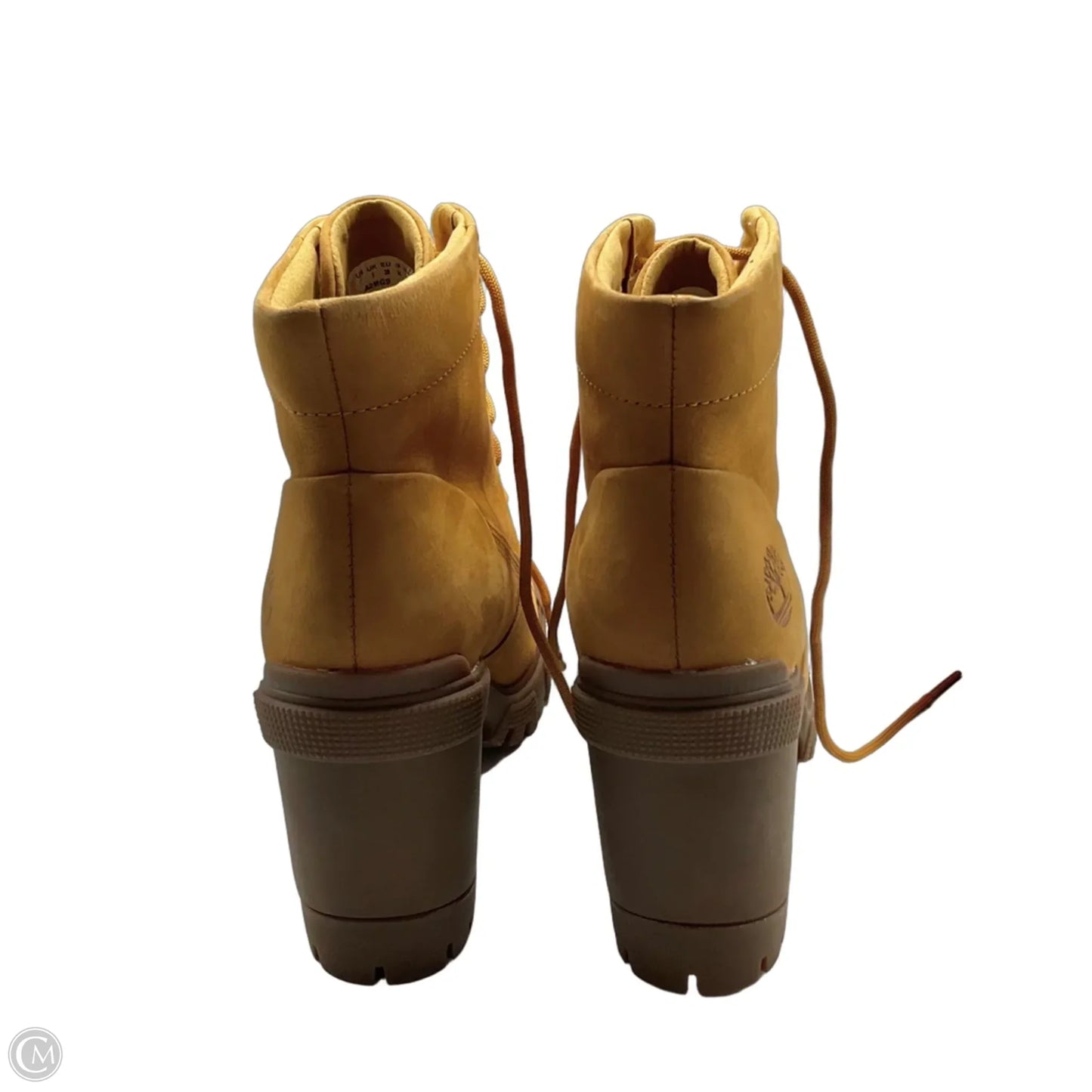 Boots Ankle Heels By Timberland In Tan, Size: 7