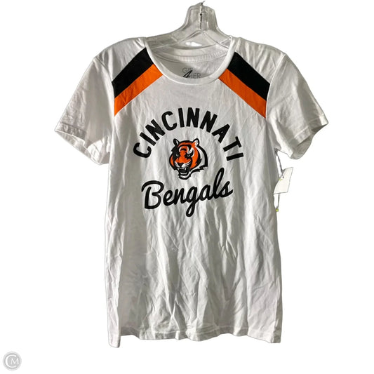 Athletic Top Short Sleeve By Cme In White, Size: S