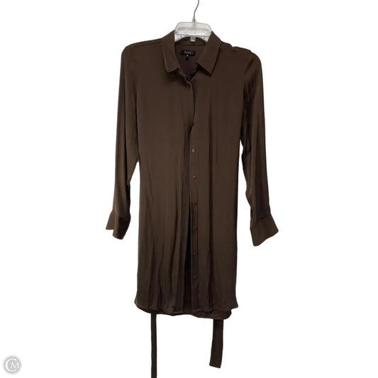 Top Long Sleeve By Quince In Brown, Size: S