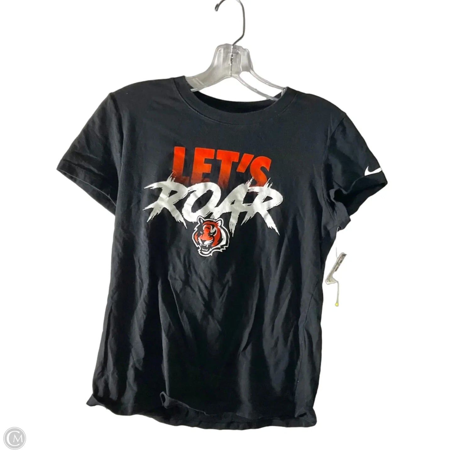 Athletic Top Short Sleeve By Nike Apparel In Black, Size: S