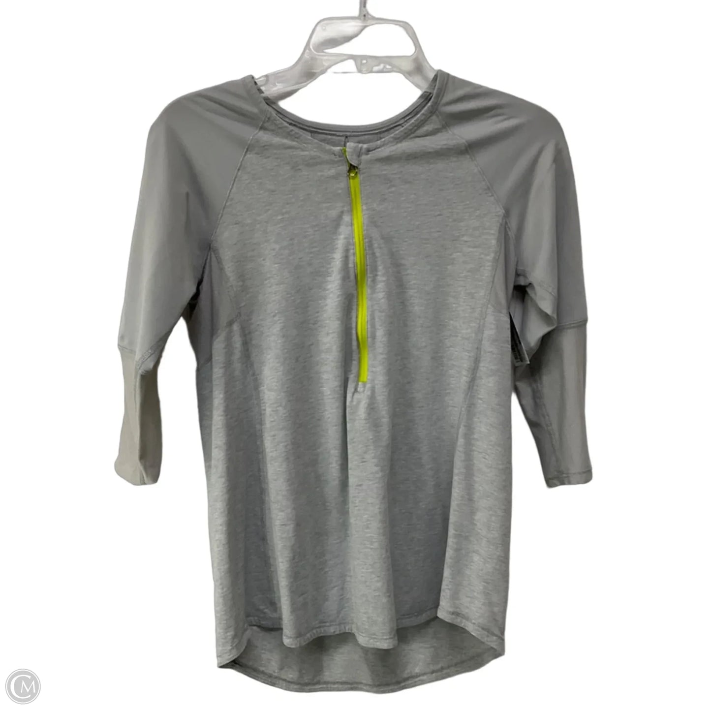 Athletic Top Long Sleeve Crewneck By Lululemon In Grey, Size: 8