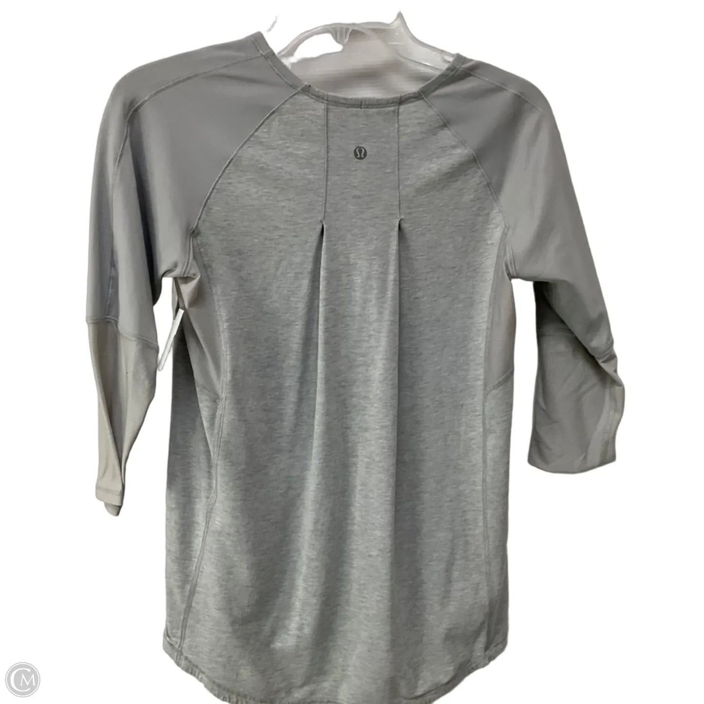Athletic Top Long Sleeve Crewneck By Lululemon In Grey, Size: 8