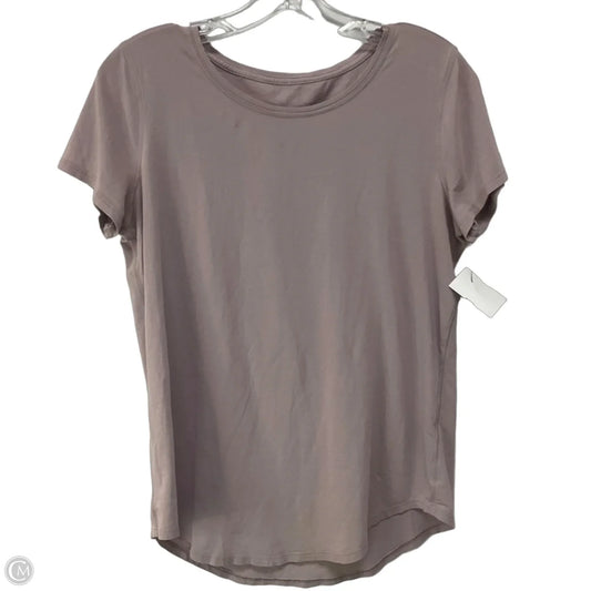 Athletic Top Short Sleeve By Lululemon In Purple, Size: 8