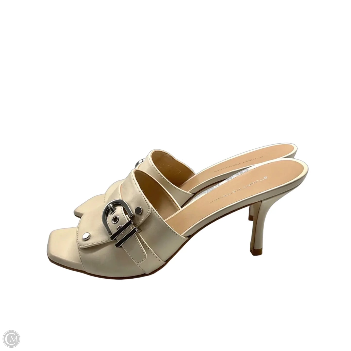 Shoes Designer By Stuart Weitzman In Cream, Size: 8