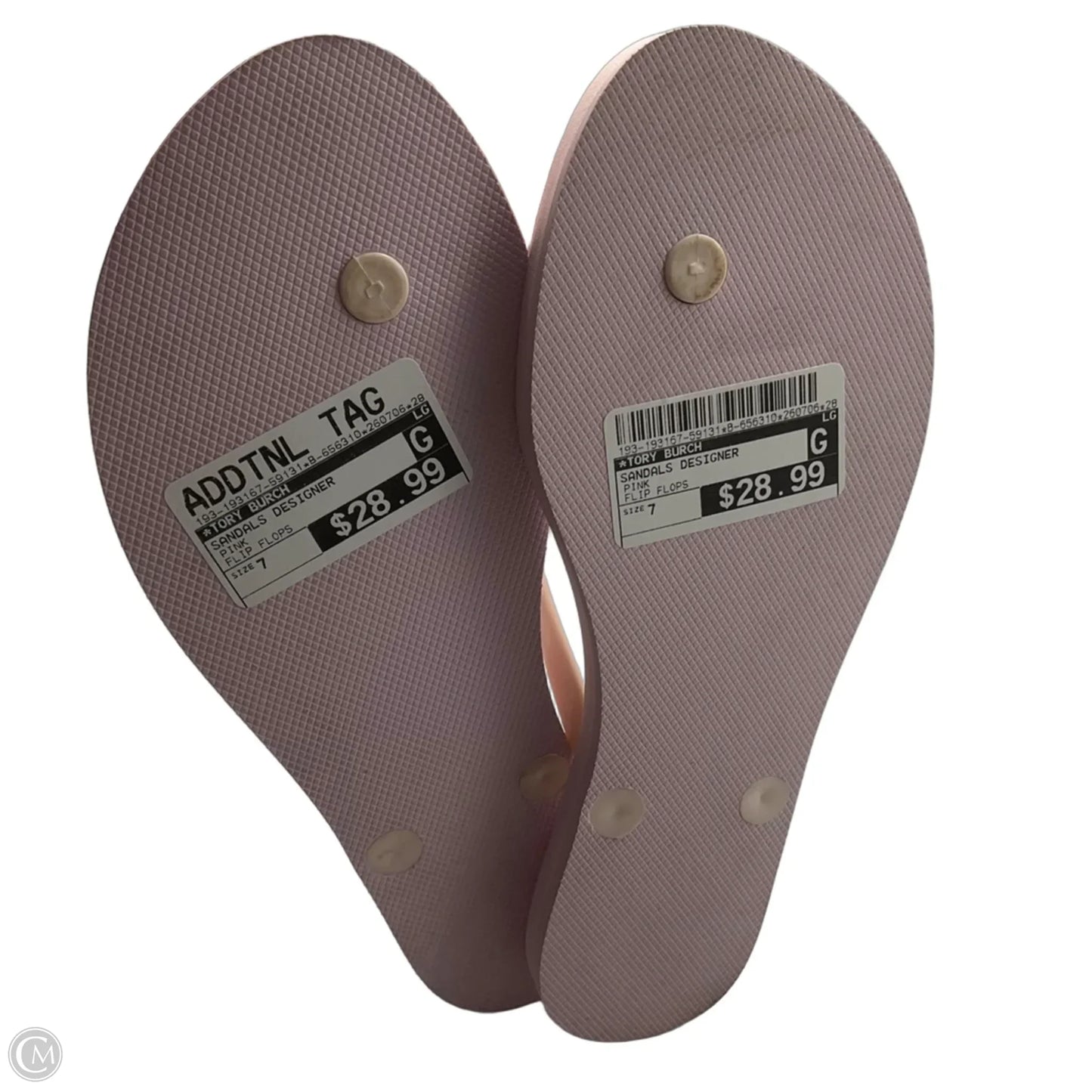 Sandals Designer By Tory Burch In Pink, Size: 7