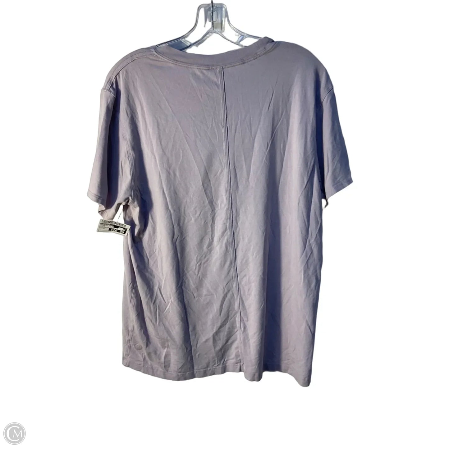 Athletic Top Short Sleeve By Lululemon In Purple, Size: 14