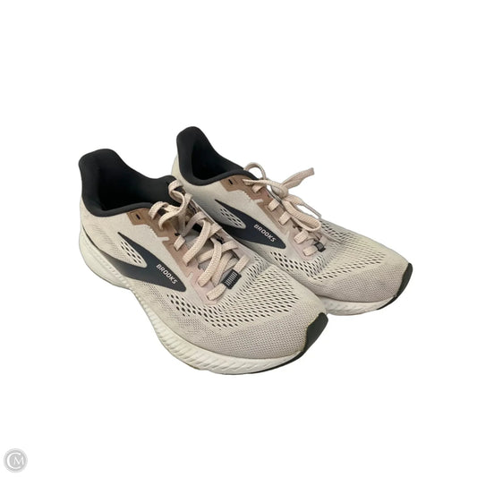 Shoes Athletic By Brooks In Grey & Pink, Size: 9