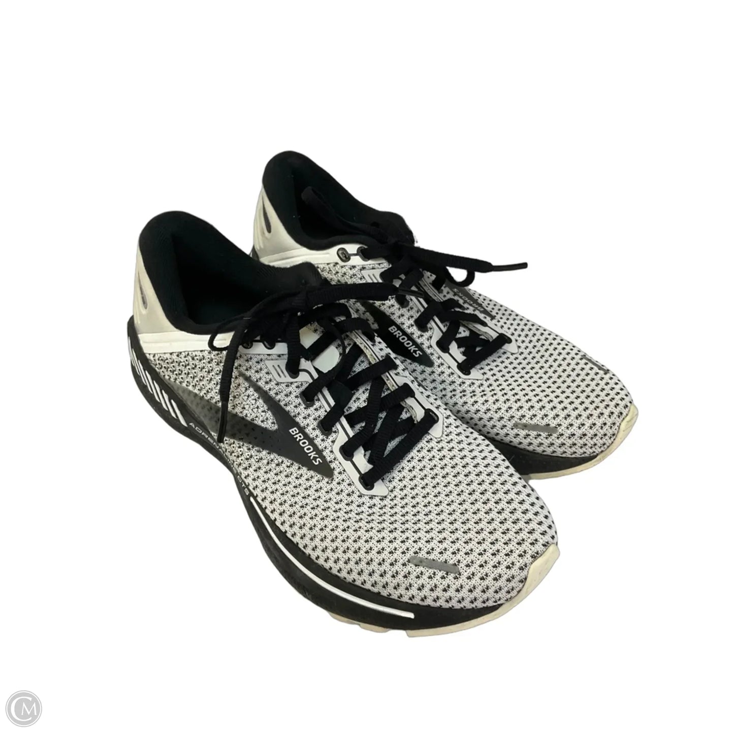 Shoes Athletic By Brooks In Black & White, Size: 8.5